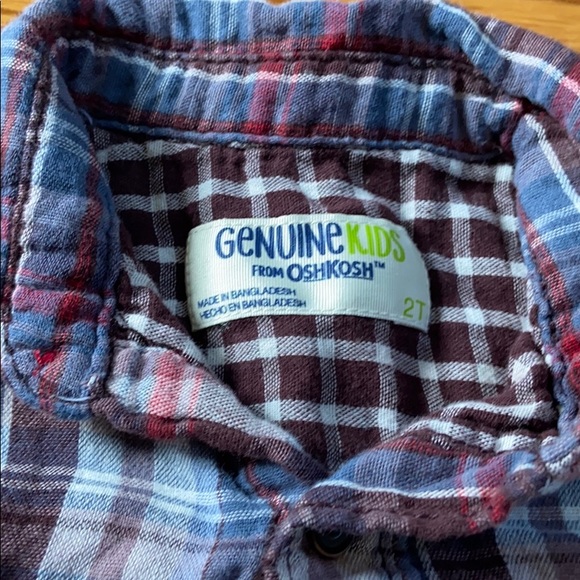 Oshkosh Flannel Button Down Shirt - Picture 2 of 3